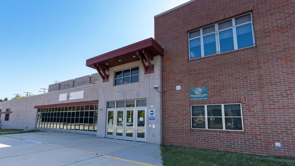 Bethune exterior on a sunny day.