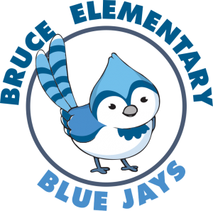 Bruce Elementary Blue Jays logo