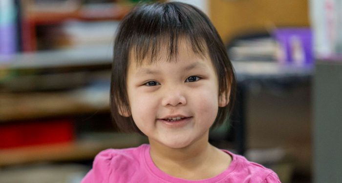 Close-up of a young child.