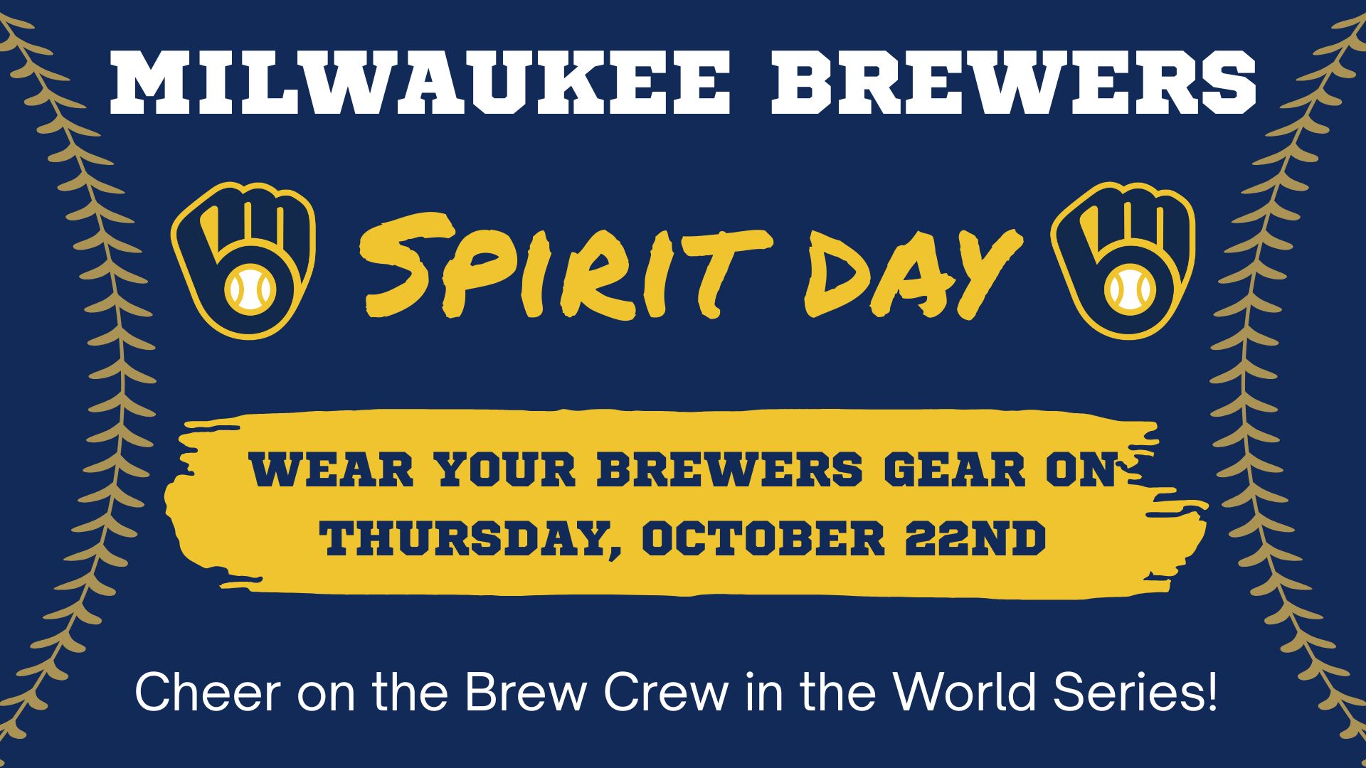 MILWAUKEE BREWERS Spirit Day