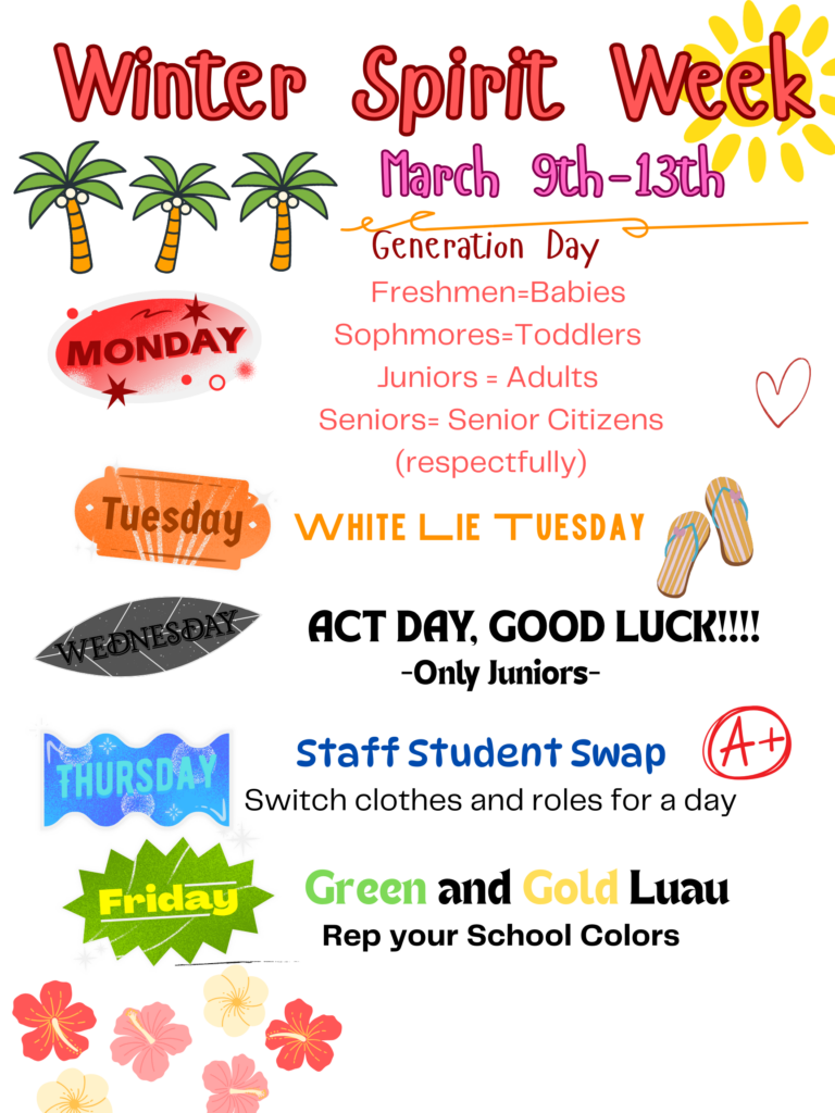 Winter/Spring Spirit Week