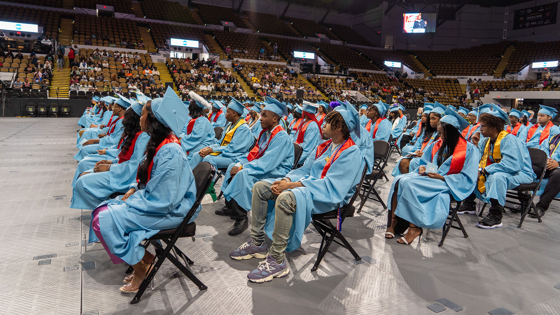 A graduation ceremony.