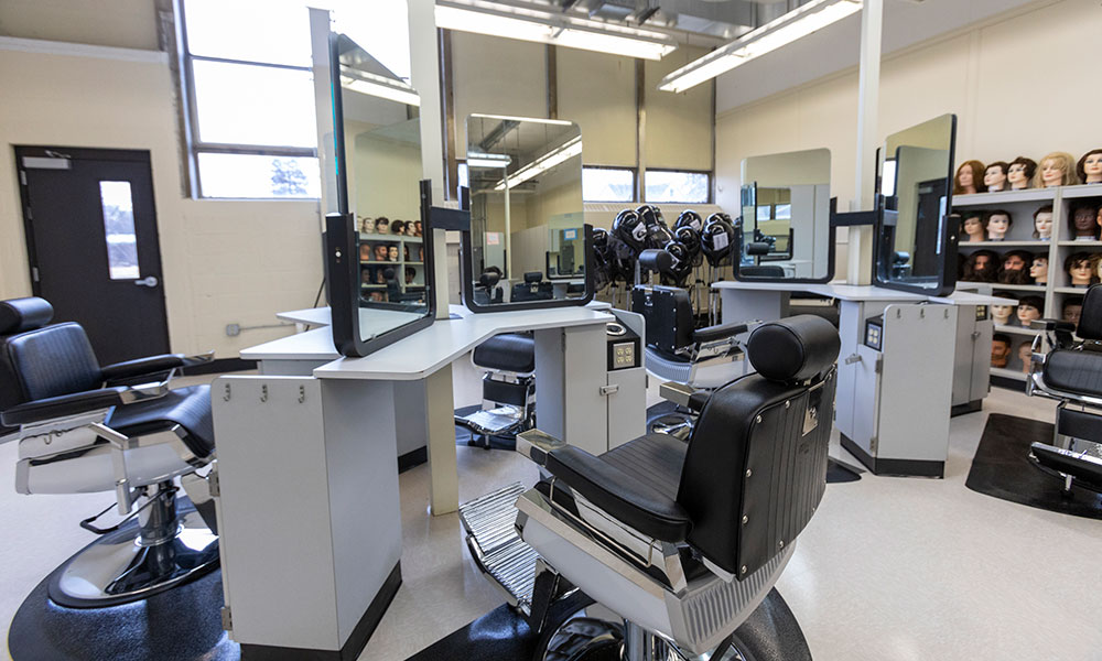 Barber & Cosmetology classroom