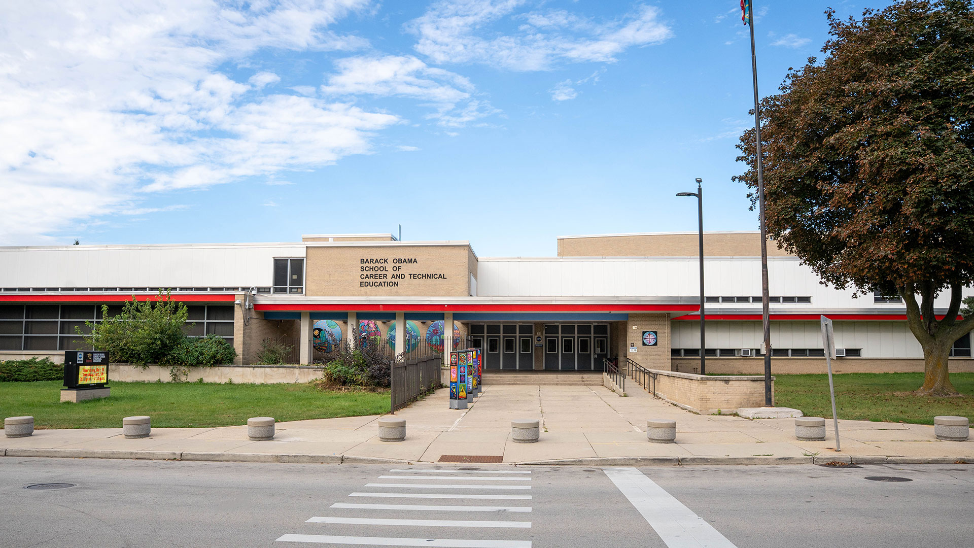 Barack Obama School of Career and Technical Education school building.