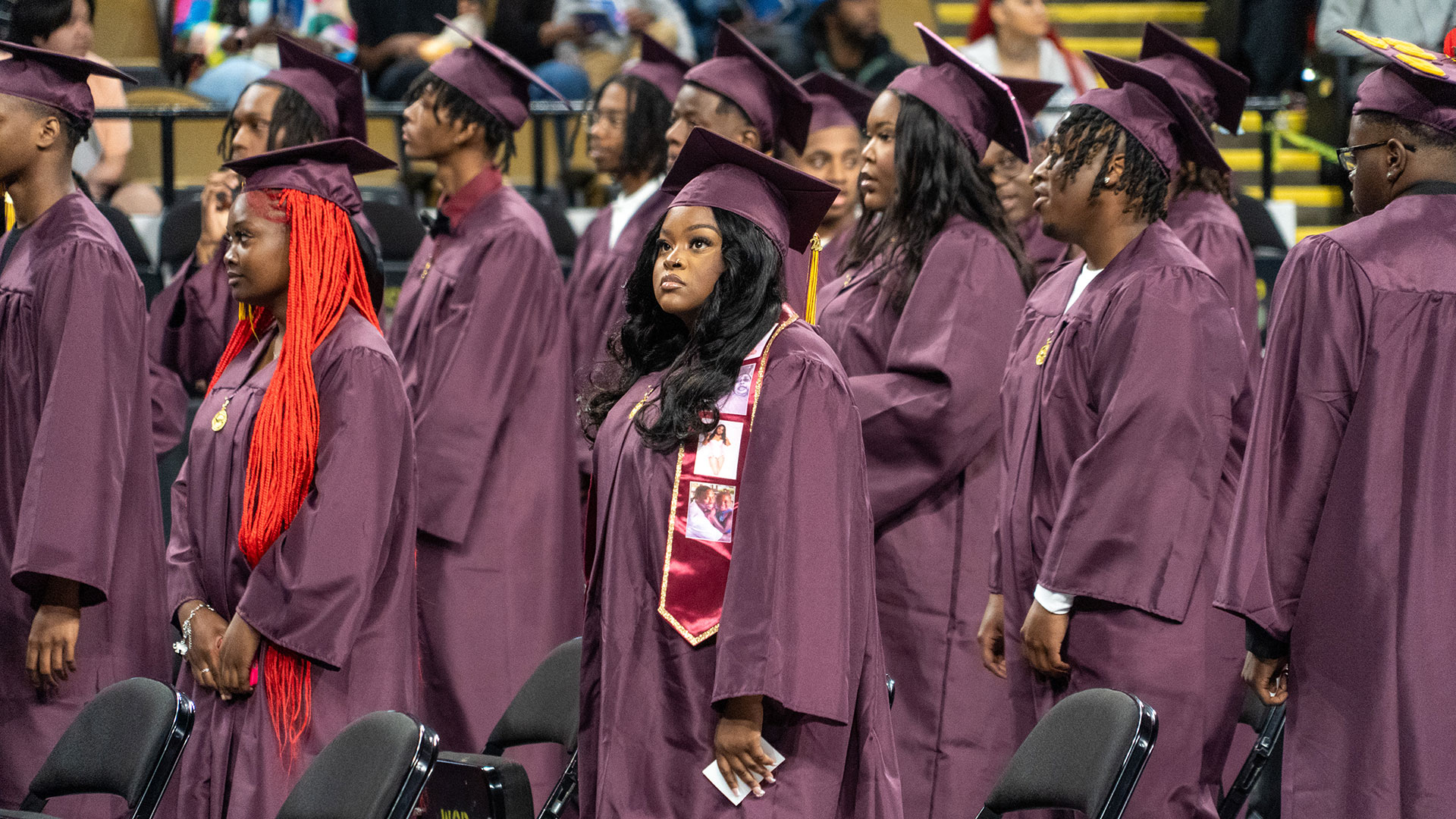 Graduates during the ceremony.